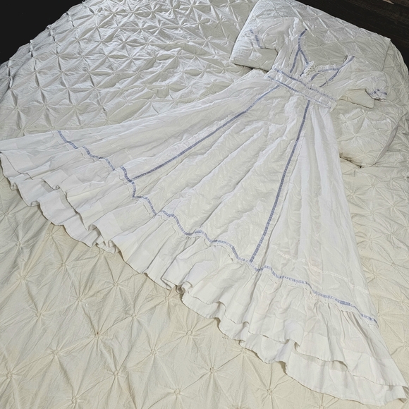 1970's Vintage Prairie Dress Cottage Core Style - Picture 8 of 9